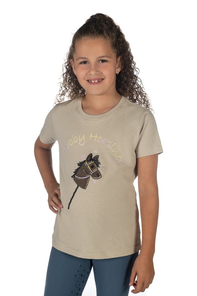 T-Shirt -Hobby Horsing Rainbow - Beige (2)
