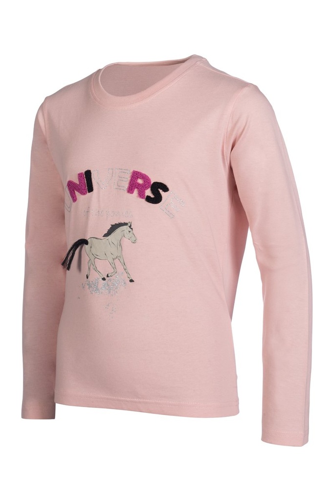 Polo à manches longues -Polly- - Rose (5)