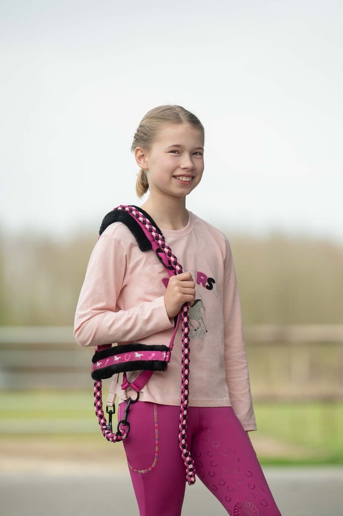 Polo à manches longues -Polly- - Rose (8)