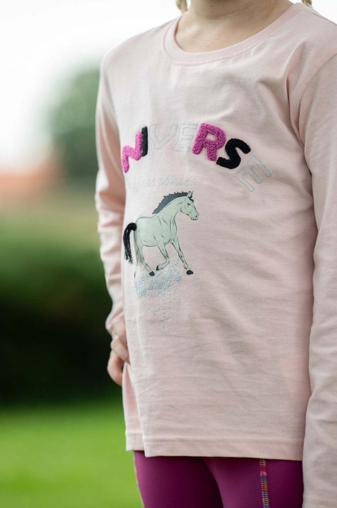 Polo à manches longues -Polly- - Rose (9)