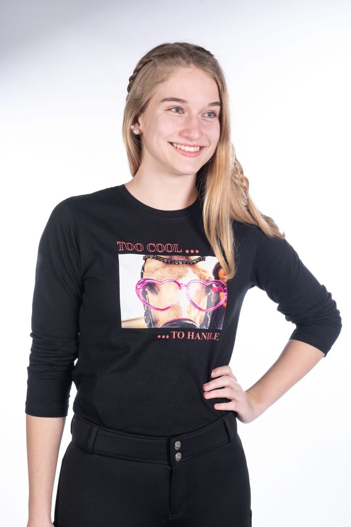 Polo à manches longues -Ruby F - Noir (2)