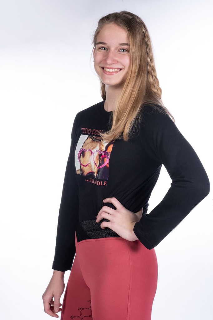 Polo à manches longues -Ruby F - Noir (3)