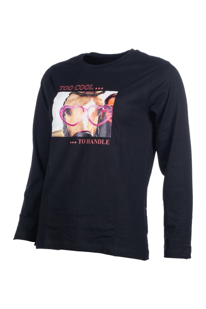 Polo à manches longues -Ruby F - Noir (5)