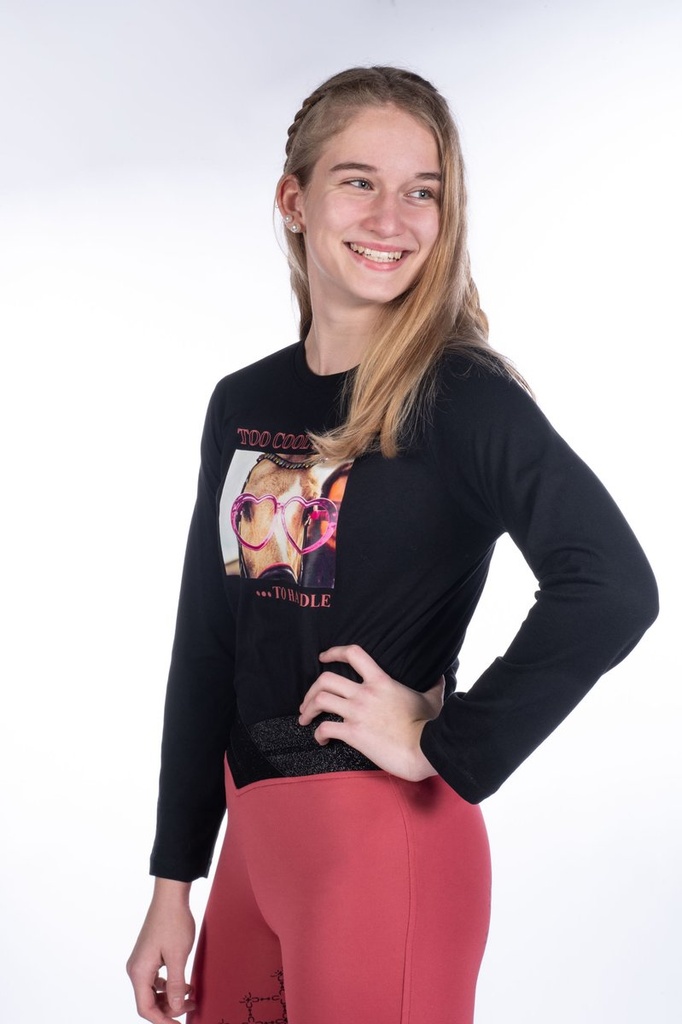 Polo à manches longues -Ruby F - Noir (8)