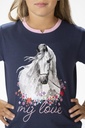 T-Shirt -Horse Spirit- - Bleu foncé (3)