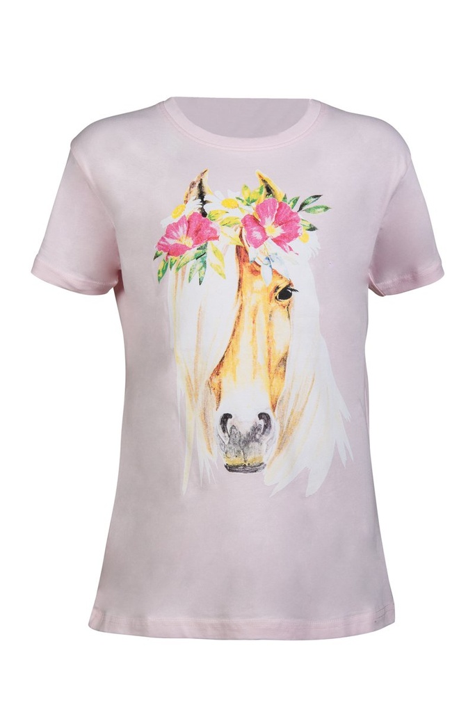 T-Shirt enfants -Flower Horse- - Rose