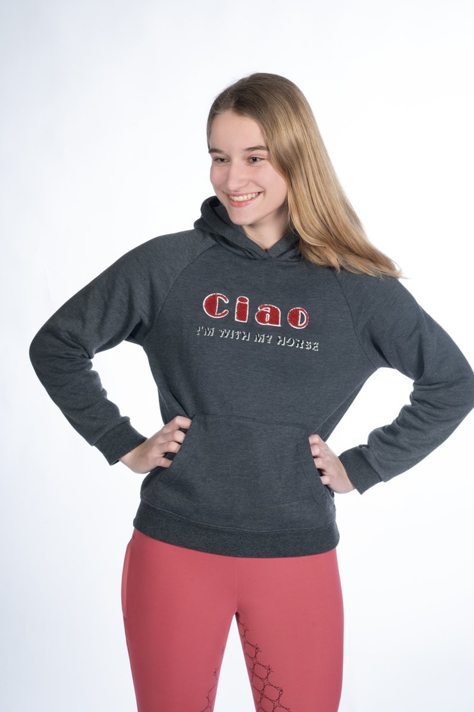 Hoody -Ruby- - Gris foncé mélange (2)