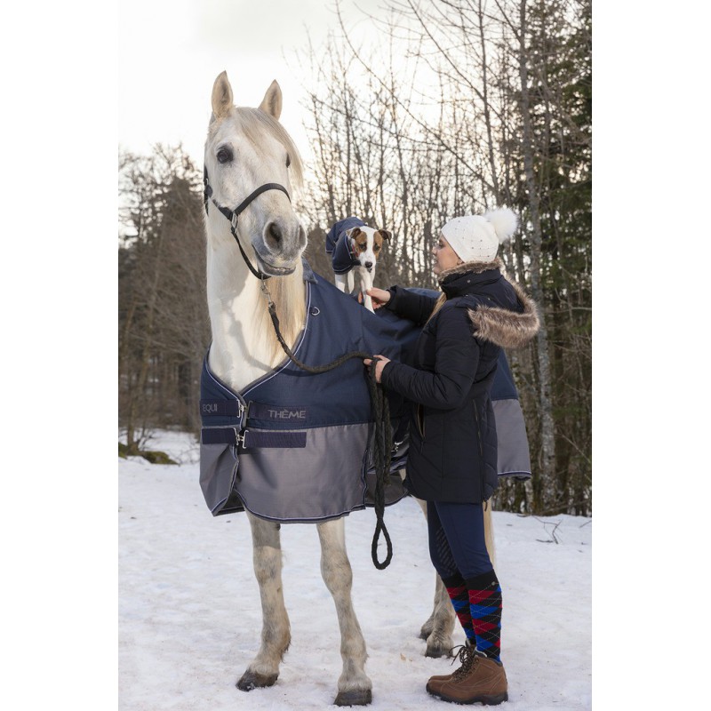 Couverture EQUITHÈME "TYREX 600 D", 0g, Belly belt