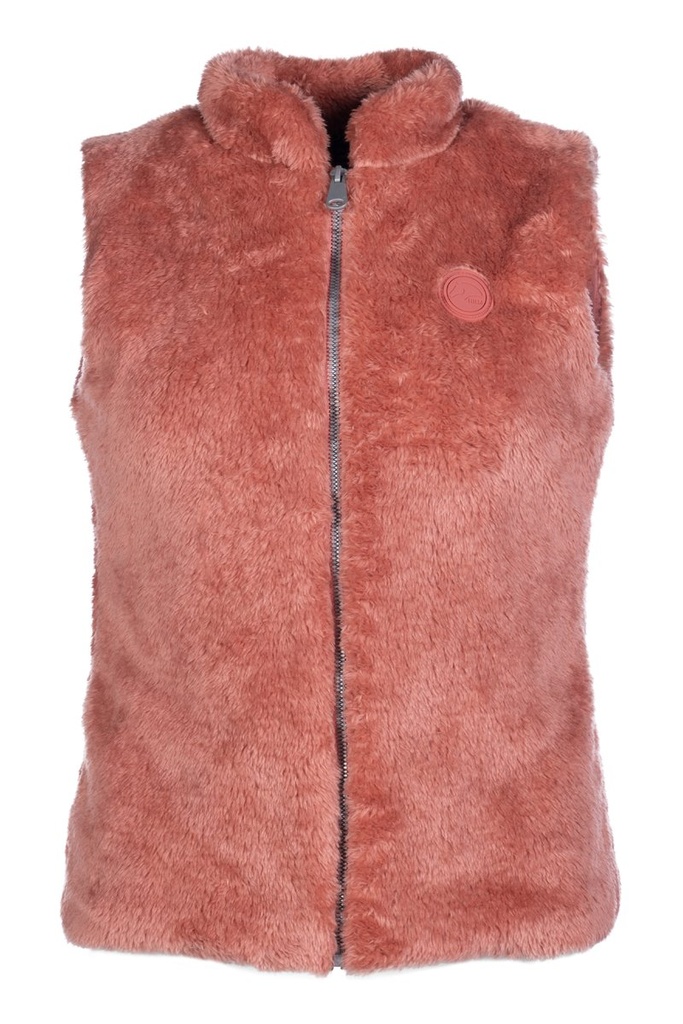 Gilet en peluche -Ruby- - Rouille