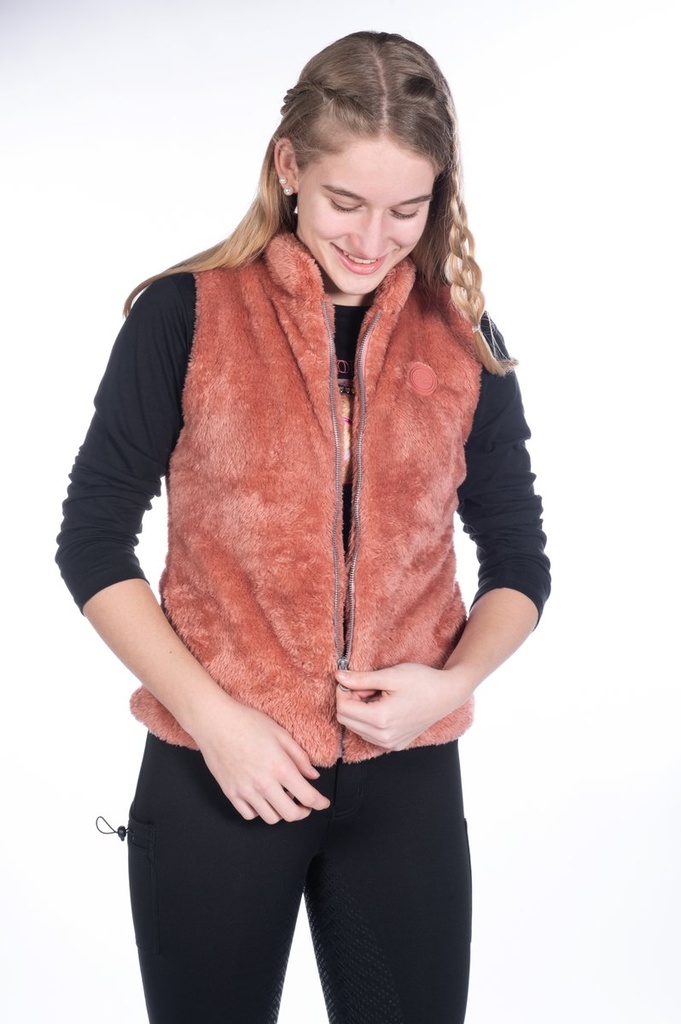 Gilet en peluche -Ruby- - Rouille (6)