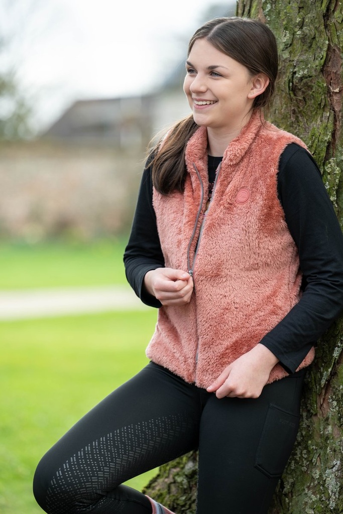 Gilet en peluche -Ruby- - Rouille (8)