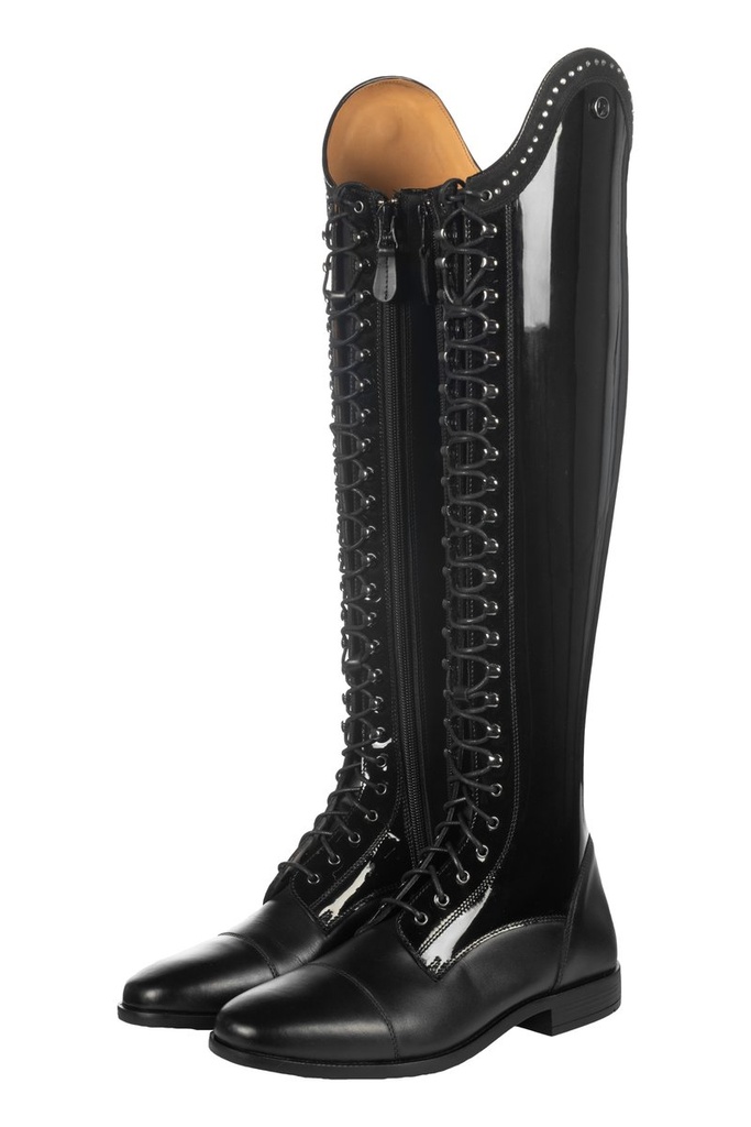 Bottes -Amalfi Lack- court/lar - Noir (3)