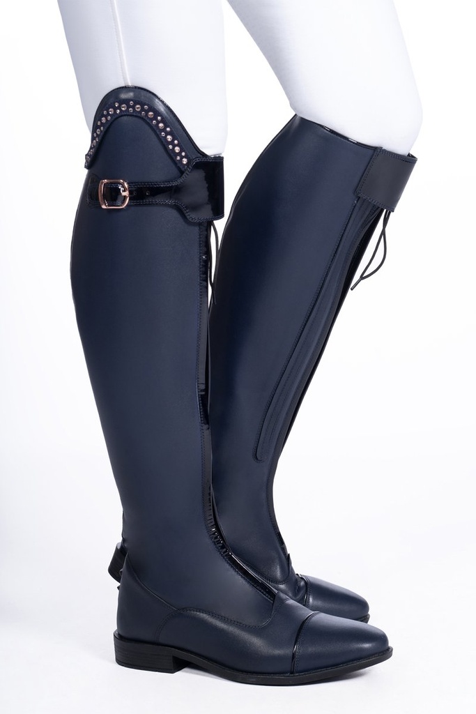 Bottes -Trinity- court/largeur - Bleu foncé (2)