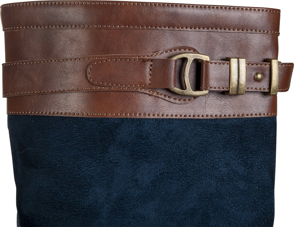 Bottes hiver -Meghan- - Bleu foncé/brun (4)