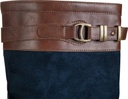 Bottes hiver -Meghan- - Bleu foncé/brun (4)