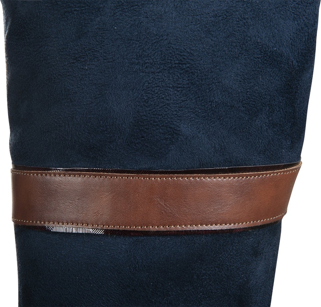 Bottes hiver -Meghan- - Bleu foncé/brun (5)