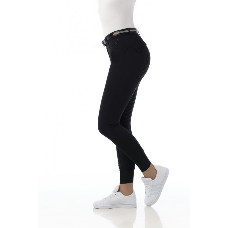 Pantalon EQUITHÈME "Micro", fond silicone - Enfant