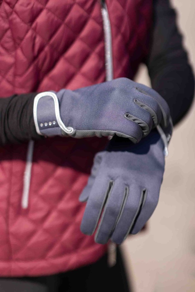 Gants -Basil- Softshell - Gris foncé (2)