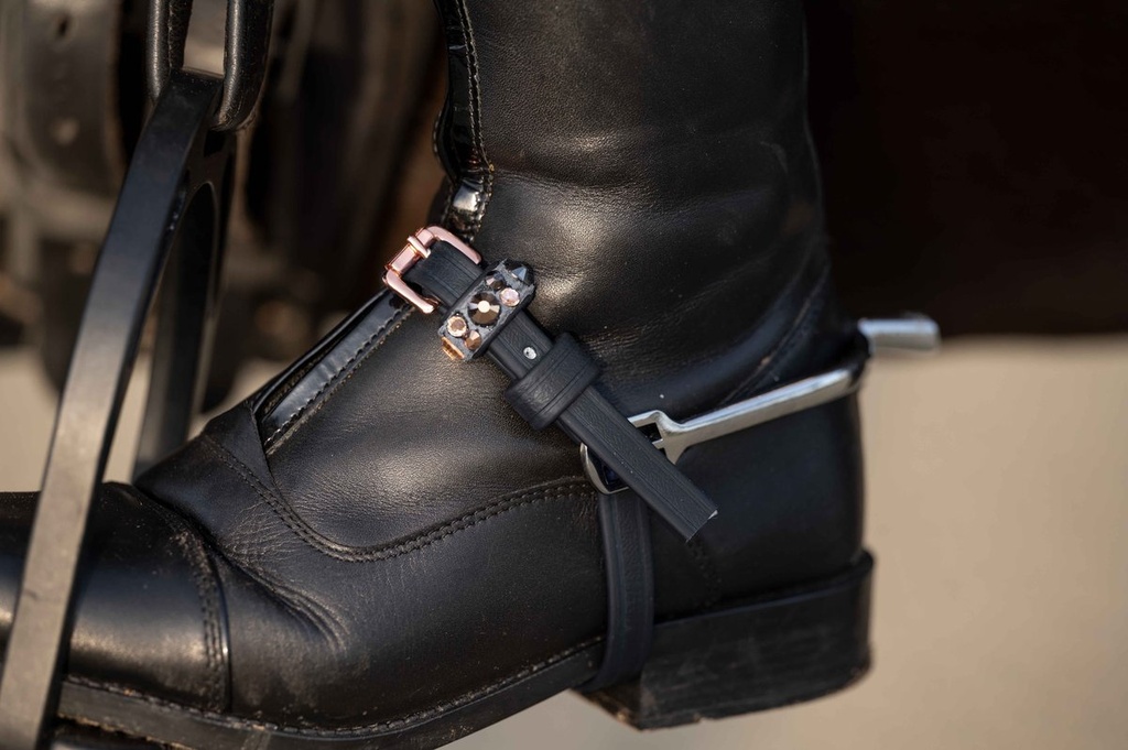 Lanières d'éperon -Rosegold Gl - Noir (4)