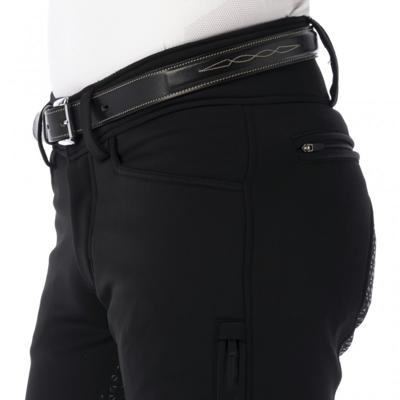 Pantalon softshell EQUITHÈME "Zermatt", fond silicone