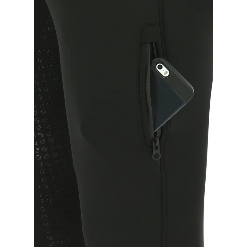 Pantalon softshell EQUITHÈME "Zermatt", fond silicone