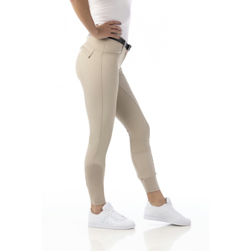 Pantalon EQUITHÈME "Micro", fond silicone - Femme