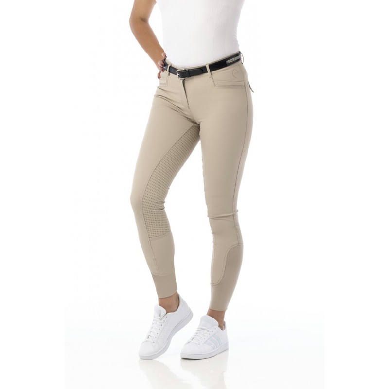 Pantalon EQUITHÈME "Micro", fond silicone - Femme