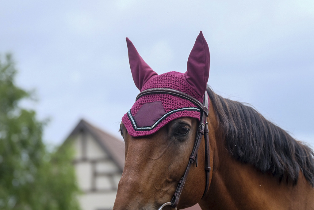 Bonnet chasse mouche EQUITHEME "Domino"
