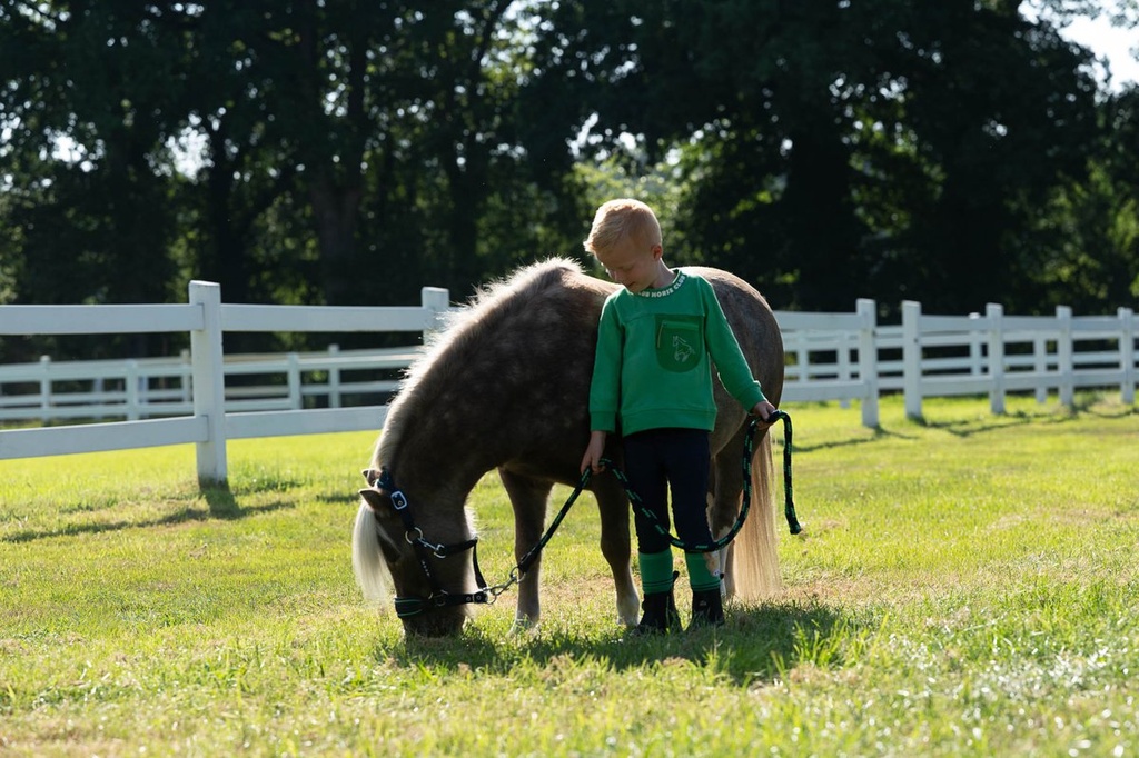 Longe -Maui- avec mousqueton - Bleu foncé/vert (4)