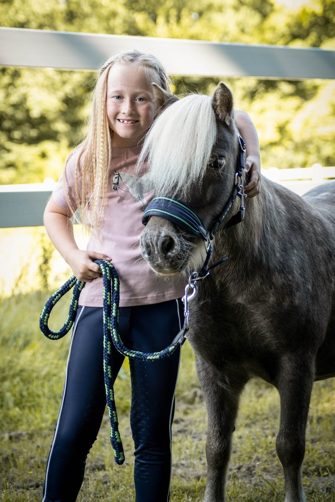 Longe -Maui- avec mousqueton - Bleu foncé/vert (6)