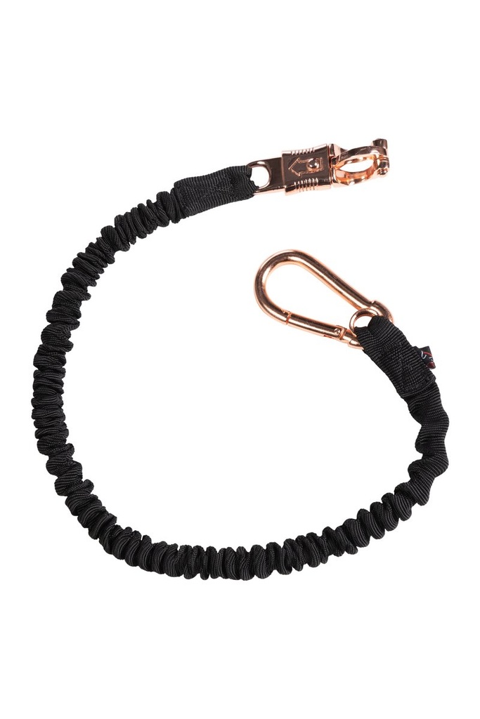 Attache élastique -Rosegold- - Noir/or rose