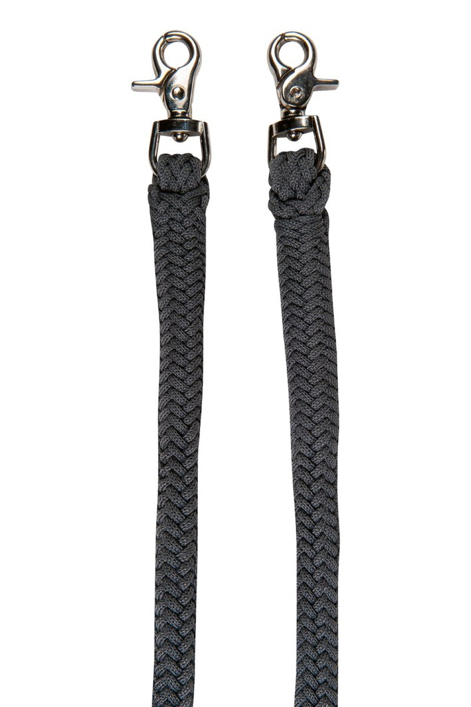 Licol nodal -Deko- avec rênes/ - Gris/raisin (2)