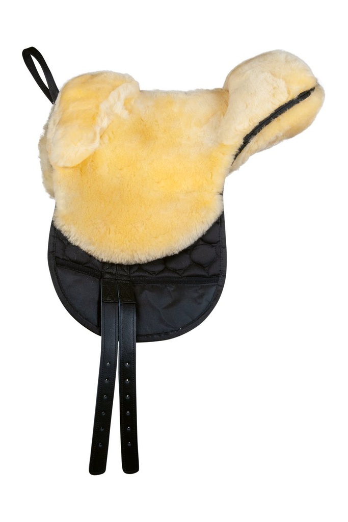 Selle en mouton véritable - Noir/nature (3)