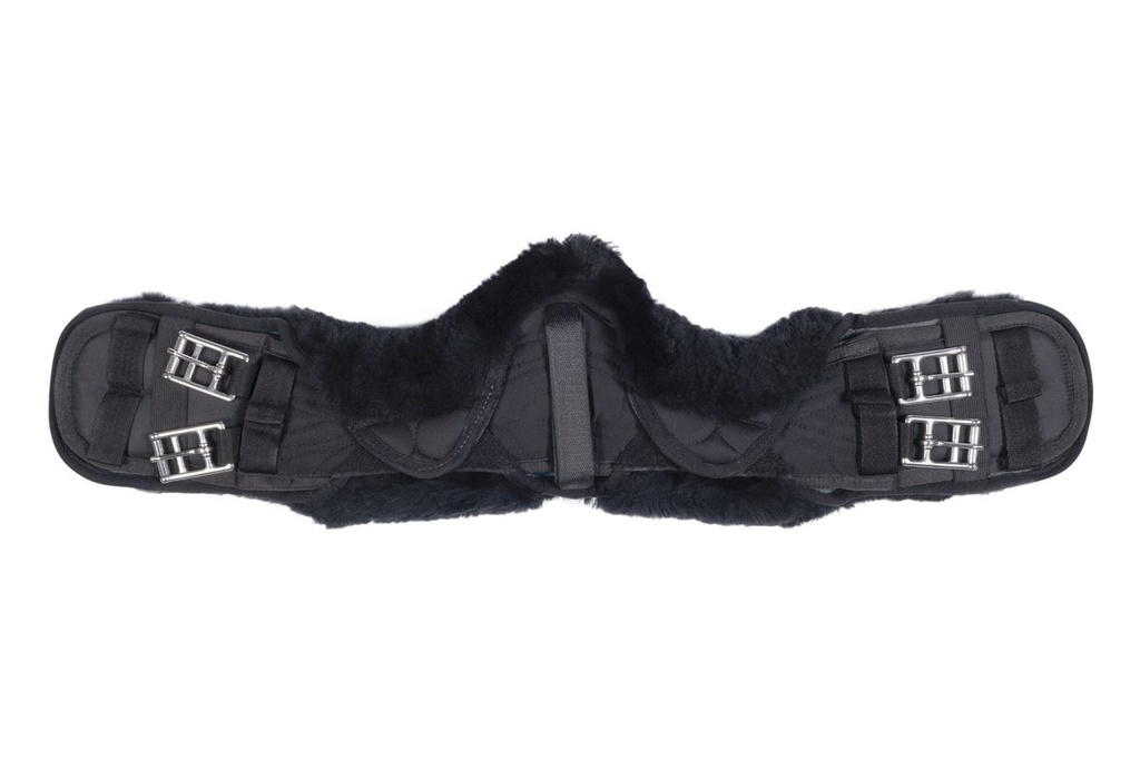 Sangle courte en mouton - Noir/noir