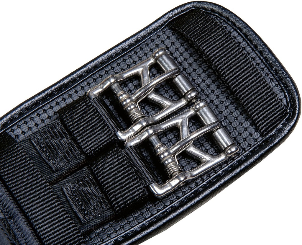 Sangle dressage gel PVC -Snap- - Noir (2)