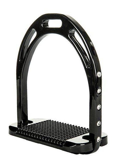 Étriers -Glitter-, 1 paire - Noir