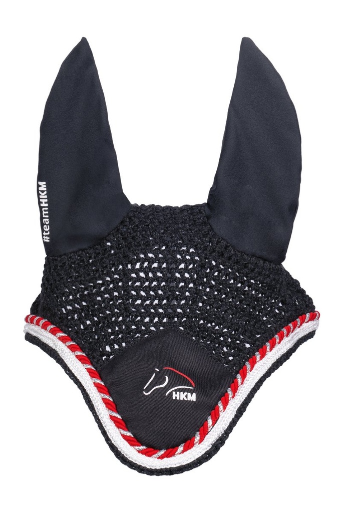 Bonnet anti-mouches -Team HKM- - Noir (2)