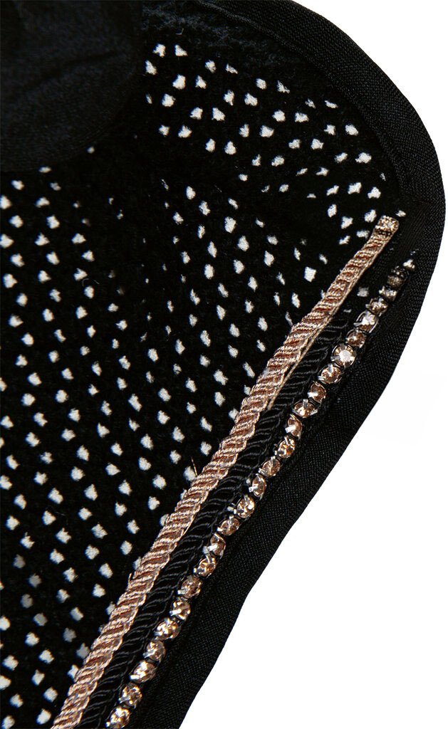 Bonnet anti-mouches -Rosegold  - Noir/or rose (2)