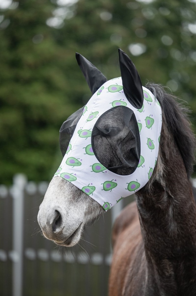 Masque anti-mouches -Avocado- - Blanc/violet (3)