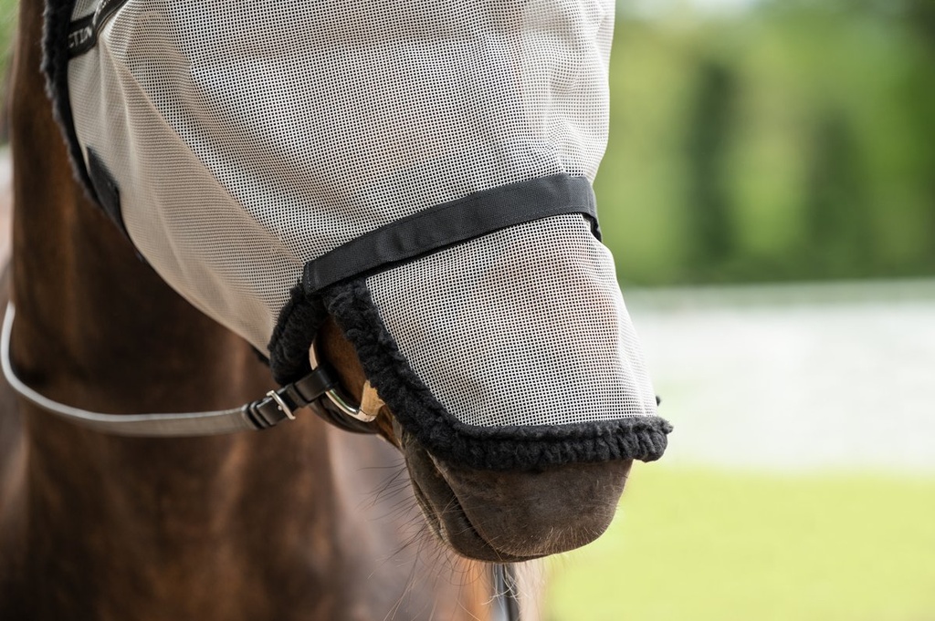 Masque anti-mouches, protectio - Argenté/noir (3)