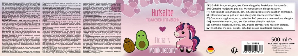 Onguent sabots -Fiona- 500 ml - Rose (2)