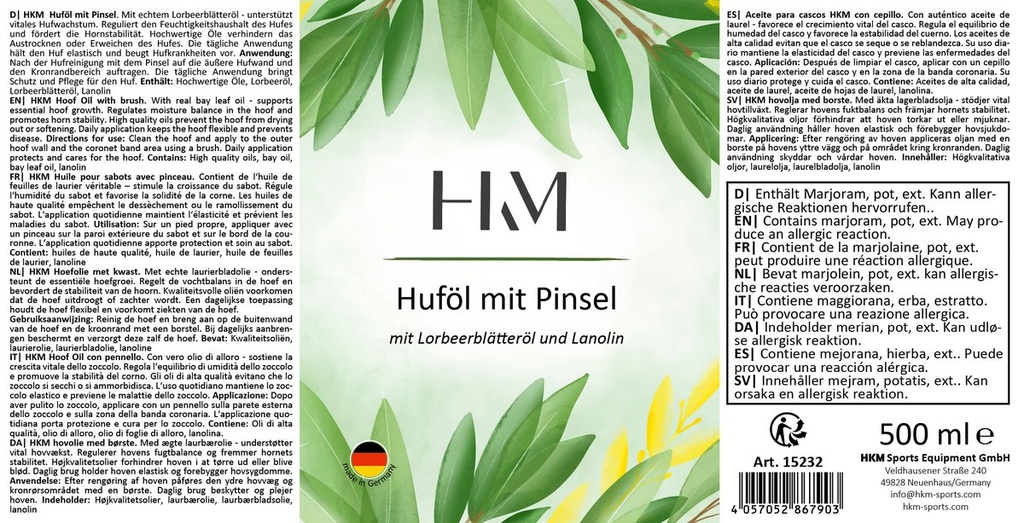 Huile pour sabots en bouteille - Blanc (4)