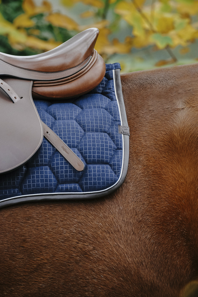 Tapis de selle EQUITHÈME "Quadri"
