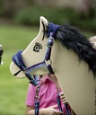 Licol -Funny Horses- - Bleu foncé, bleu, rose foncé (3)