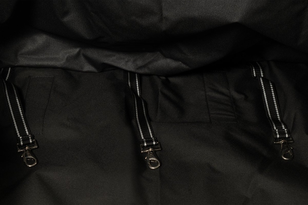 Tenture de box -Team HKM- 130  - Noir (2)