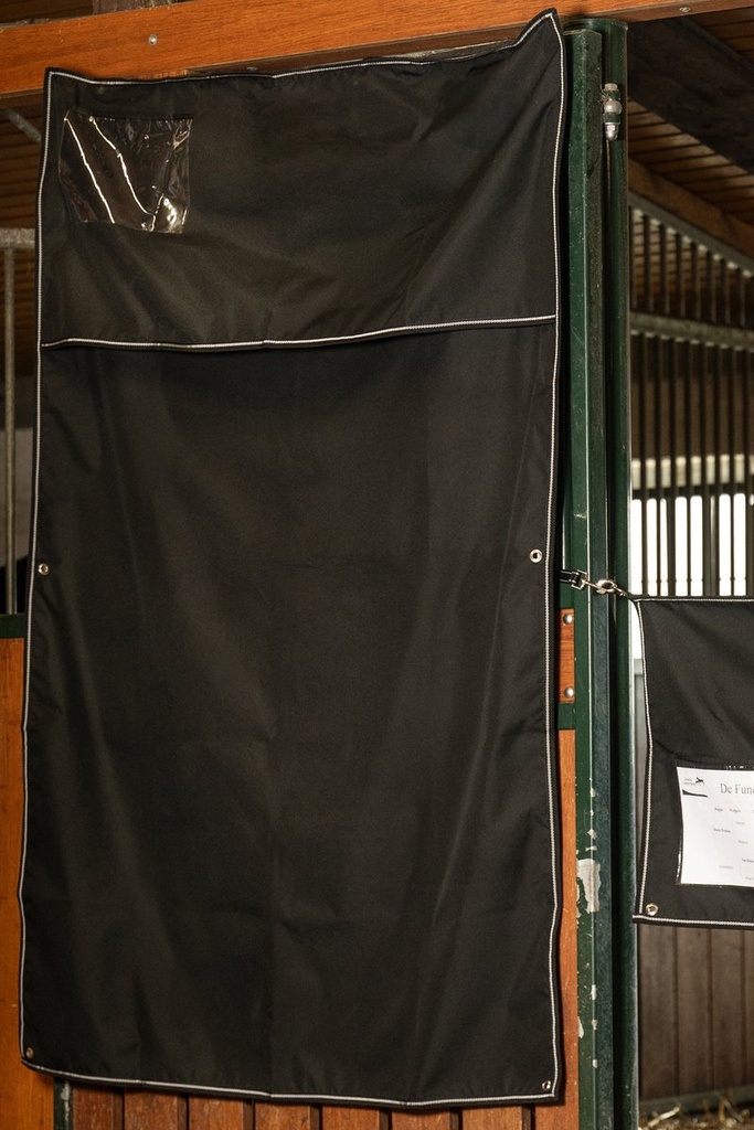 Tenture de box -Team HKM- 130  - Noir (7)