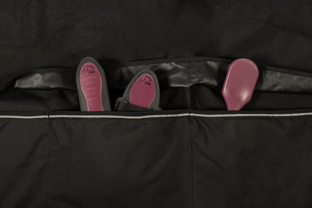 Tenture de box -Team HKM- 130  - Noir (5)