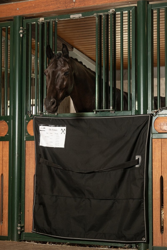 Tenture de box -Team HKM- 130  - Noir (7)