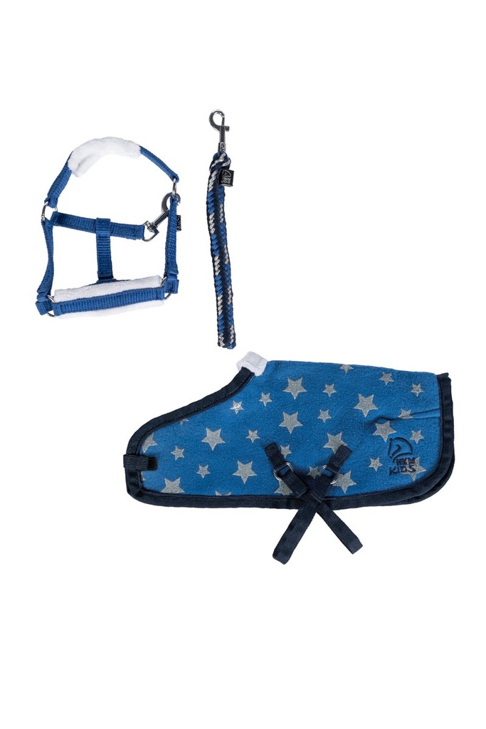 Star set -Cuddle Pony- - Bleu avec motif étoiles