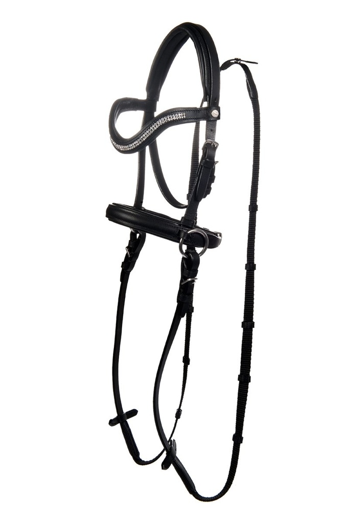 Bridon sans mors -Funny Horses - Noir